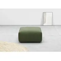 Home affaire Hocker "Glimminge auch in Breitcord, Feincord und Easy care-Bezug", grün (oliv), B:80cm H:42cm T:80cm, 95% Polyester, 5% Nylon, Hocker, Hocker, passend zur Serie "Glimminge"
