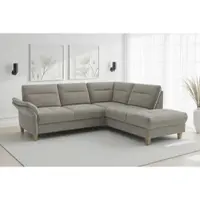 Sit&More "Pamela L-Form, B: 218 cm, optional Schlaffunktion & Bettkasten" wahlweise mit Armteilverstellung, Sofa mit Federkern, Sitzhöhe: 48 cm