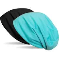 StyleBREAKER Beanie "Wende Beanie", Herren, schwarz (schwarz, türkis), Obermaterial: 50% Viskose CV. 50% Polyester PES., Modisch, Mützen Beanie