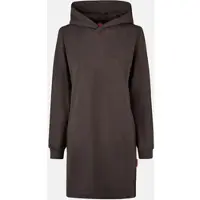 Salzhaut Midikleid "Knielanges Kleid (Midi) DISCHDÄK", Damen, Gr. XXXL, XXL, braun (chocolate), Kleider Midikleid