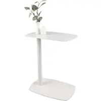 Mirrors & More Beistelltisch "FERO", weiß (grau), B:28cm H:48cm, Tische, Beistelltisch