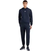 EA7 für Herren. 8NPV64_PJVRZ Core Identity Trainingsanzug aus Baumwolle navy (4XL), Lässig, Sportlich, Multisport, Langarm, Marine