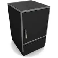 Glutos Küchenherd HH 02 S | schwarz| Scharnier rechts | 5,5 kW