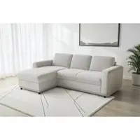 Sit&More Ecksofa SIT & MORE "Cordoba L-Form, B: 236 cm, optional Schlaffunktion & Stauraum", ivory, B:236cm H:85cm T:161cm, 100% Polyester, Sofas, Ecksofa, Couch mit XXL-Komfort, großzügige Sitzfläche