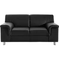 Home affaire 1,5-Sitzer "Jamie, Sofa mit kompakten Stellmaßen für kleine Räume, Breite 145cm", schwarz, B:145cm H:72cm T:80cm, Sofas, 1 5-Sitzer