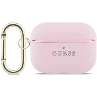 GUESS Schutzhülle Grained PolyurethanClassic Logo Case für AirPods Pro 3, Rosa