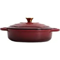 Homla Topf ANDREAS kastanienbraun flach ombre, 28cm 2,5 l