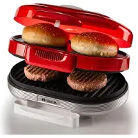 Ariete 205R Party Time Hamburger Maker rot, 1.200 Watt