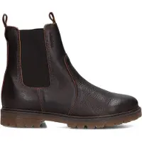 Bisgaard Chelseaboots "neel lamb", Mädchen, Gr. 39, wärmend, braun (dunkelbraun), Leder, Schuhe Chelseaboots, Winterboots mit Lammfell, Größenschablone zum Download