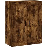 vidaXL Wandschrank Räuchereiche 69,5x34x90 cm Holzwerkstoff