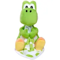 Simba Plüschfigur "My Mario - Yoshi with Blanket, 23 cm", grün (bunt), Plüschfiguren, KinderH:23cm, Plüschfigur, H:23cm
