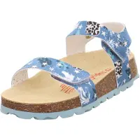 Legero Superfit Mädchen FUSSBETTPANTOFFEL TÜRKIS/MEHRFARBIG 8400
