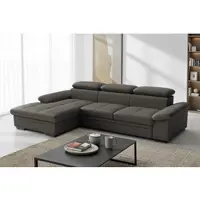 Sit&More Ecksofa SIT & MORE "Viola L-Form, B: 260 cm, Arm- & Kopfteilverstellung", grau (anthrazit), B:260cm H:73cm T:174cm, Sofas, Ecksofa, optional Schlaffunktion, Sofa mit Komfortsitz in Leder