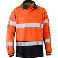 Bisley Workwear Langarm-Poloshirt BRAIDON 276510 Gr. 3XL orange