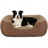 Merkloos Hundebett für mittelgroße Hunde, waschbar, 76 x 61 x 23 cm