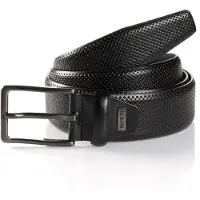 MONTI Synthetikgürtel "CAMBRIDGE", Herren, Gr. 100, schwarz, Leder, Gürtel Synthetikgürtel, 3,5 cm breit, Klassisch-Business, kürzbar, bis Gr.125