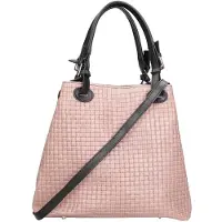Gave Lux Araminta Shopper aus gewebtem Wildleder Verstellbare Griffe und Schulterriemen Taupe Mediun UNICA 32x29x17 cm