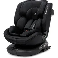 Osann Eno360 2, Kindersitz 360 drehbar mit Isofix 40-150 cm, Reboarder mit Isofix und Top-Tether – All Black