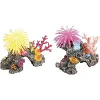 Flamingo Aquariumdekoration Riff Mit Anemone Sortiert 1 Einheit