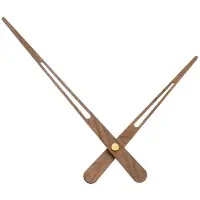 Dripio Quarz-Uhrwerk-Set mit Walnussholz-Zeigern, 185 mm, für 40 cm Zifferblatt