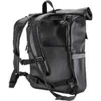 Wiltec Fahrradrucksack Allwetter 20 l schwarz 29 x 13 x 58 cm Fahrradtasche und Rucksack in einem, Gepäckträgertasche mit Rollverschluss, E-Bike kompatibel