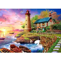 Sonstiges Puzzle 1000 Teile Erwachsene Leuchtturm am Meer 70x50 cm