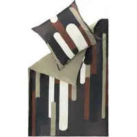 Schöner Wohnen Kollektion SCHÖNER WOHNEN-Kollektion Satin Bettwäsche GROOVE Anthrazit 135 x 200 cm