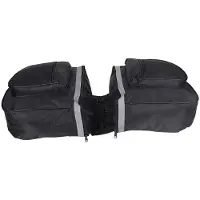 Ejoyous Fahrradtasche Doppel Gepäckträgertasche 25L mit Reflektoren und Tragegriff wasserdicht universell kompatibel