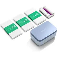 Cricut Fotodrucker "StickerPix Print Essential Bundle", blau, B:19cm H:8cm T:14cm, Drucker, Sticker- und Fotodrucker, Fotodrucker
