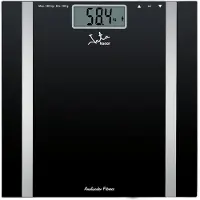 Jata Mod. 531, Elektronische Personenwaage, 180 kg, 100 g, Schwarz, kg, lb, Quadratisch
