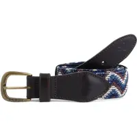 Silbon Woven Leather Gürtel