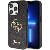 GUESS Apple iPhone 15 Pro Max Hülle - Kunststoff - - Backcover/Hard Case - Schwarz