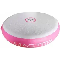 Master Airspot runde Gymnastikmatte, 100 x 20 cm, rosa und grau