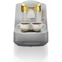 Arzum Okka ARZUM OK008-W, Mokka-Maschine, Weiß/Gold
