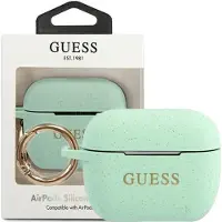 GUESS GUACAPSILGLGN AirPods Pro Hülle grün/grün Silikonglitzer