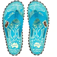 Gumbies Islander Türkis Muster Flip-Flops Blau 37