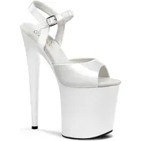Pleaser FLAMINGO-809 Damen Sandale von , Weiß , EU 41, US 11