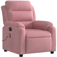 vidaXL Massagesessel Elektrisch Rosa Samt