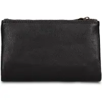Route 66 Herrengeldbörse echtes Leder Druckknopfverschluss Black B UNICA 9.5x15.5x3 cm