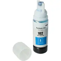 VHBW Nachfülltinte kompatibel mit Epson ET-2700, ET-2714, ET-2750, ET-2715, ET-3700, ET-2726, ET-3750, ET-4750 Drucker - Refilltinte Dye Cyan, 70ml