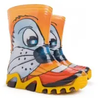 Demar Kinder Gummistiefel Regenstiefel Katze Reflektiernd 30/31
