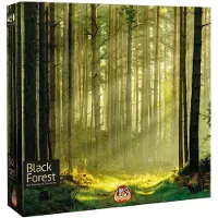 White goblin games Brettspiel Schwarzwald: Worker-Placement mit Rohstoffrädern für 1-4 Spieler
