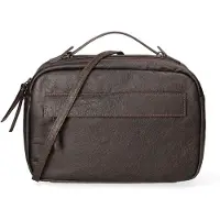 Gave Lux Handtasche Echtes Leder Blau Vintage Abnehmbare Schulterriemen Blu UNIQUE 29x20x9 cm