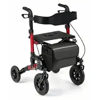 Northix 2-in-1-Rollator & Rollstuhl, faltbar, Tragkraft 136 kg