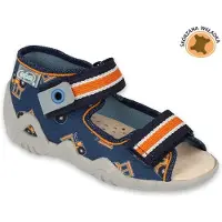 Befado Jungen Sandalen Hauschuhe Papi 350P029 Lederinnensohle