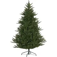 Youjia Weihnachtsbaum 183 cm, realistisches Aussehen, Schnellaufbau, inkl. Ständer, feuersicherer Kunststoff