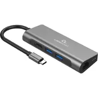 Cablexpert USB Type-C 5-in-1 Multiport-Adapter mit Kartenleser und LAN