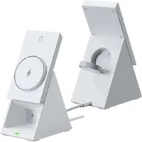 Choetech 3in1 kabellose Ladestation, 15 W - Weiß
