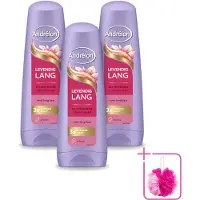 Unilever 3 x Andrélon Conditioner Levendig Lang - 200 ml - Sparpackung - 3 Stücke