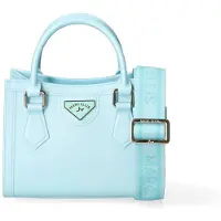 Marc Ellis Handtasche aus veganem Leder in Blau, mit Henkeln und verstellbarem Schultergurt
